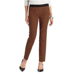 Loft Zoe Dress Print Pant  Sz 10
